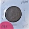 1884 Indian Head Cent F