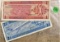 1970 Netherlands Antilles 1/ 2.5 Gulden Banknotes