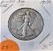 1936 Walking Liberty Half Double Due Date F