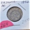 1852 Three Cent Silver AG