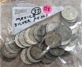 37 Mexican Silver Pesos