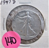 1947-D Half Dollar