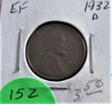 1932-P, D Lincoln Cents EF/EF