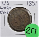 1851 US Large Cent