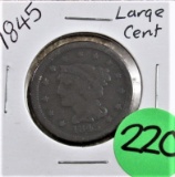 1845 US Large Cent