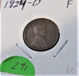 1924-D Lincoln Cent F