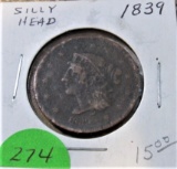 1839 Large Cent AG