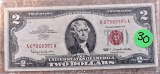 1963 Two Dollar Red Seal Bill