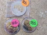 (3) Commemorative Double Eagle Coins