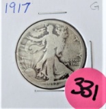 1917 Walking Half Dollar