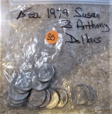 (15) 1979 Susan B Anthony Dollars