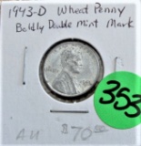 1943-D Boldy Double Mint Mark Penny