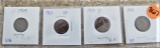 1909, 10, 11-D, 12 Wheat Pennies