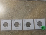 (4) Buffalo Nickels