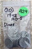 1942 P-D-S Mercury Dimes