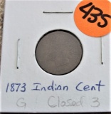 1873 Indian Penny 