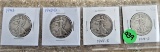 1943, 43-D, 44-S, 44 Liberty Half Dollars