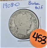 1908-O Barber Half Dollar