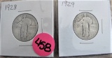 1928, 1929 Quarters