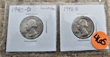 1940-D, 1940-S Quarters