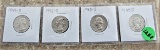 1942-D, 42-S, 43-S, 44-S Quarters