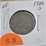 1926-S Lincoln Cent VF