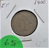 1900 Indian Head Cent EF