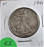 1941 Walking Liberty Half VF