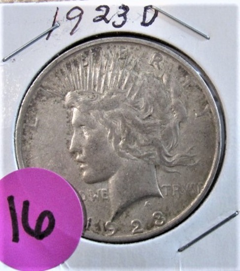 1923-D Peace Dollar