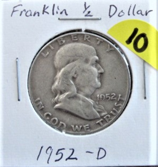 1952-D Franklin Half Dollar