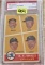 1960 Yankees Coaching Graded Card