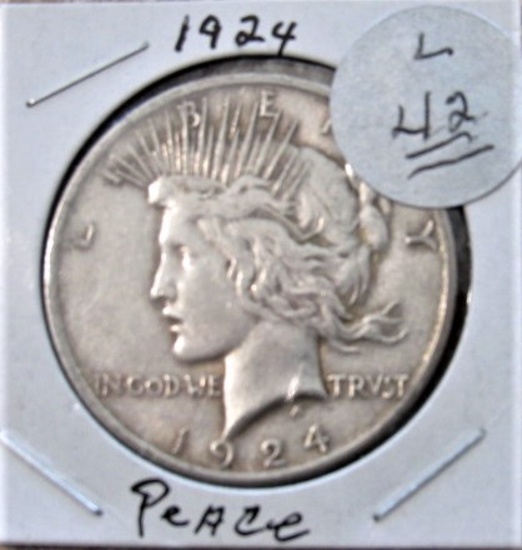 1924 Peace Dollar