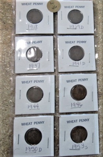 8 Wheat Cents
