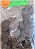 80 Wheat Cents