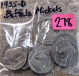 Bag of 10 1935 D Nickels