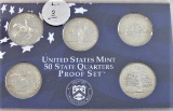 1999 US Mint Proof 5 Set Quarters