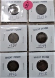 6 Wheat Cents includes 1917S