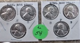 6 Uncirculated 1943 Steel Cents