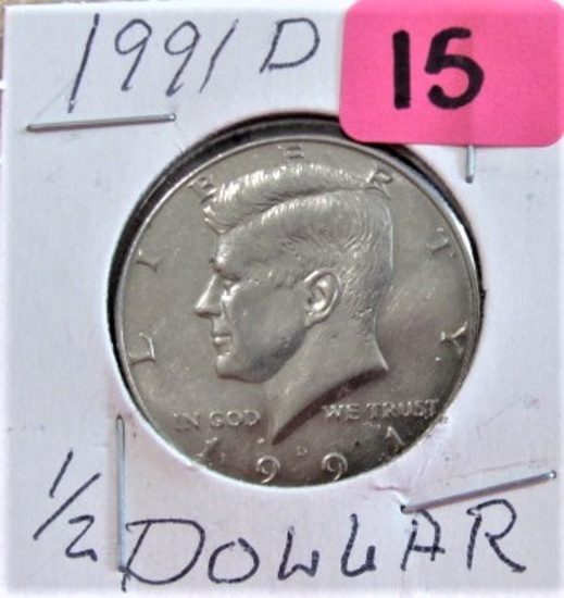 1991-D Half Dollar