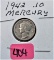 1942 Mercury Dime