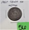 1876 Shield Nickel w/Rays