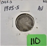 1905-S Barber Dime