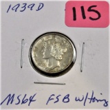 1939-D Mercury Dime