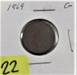 1869 Indian Head Cent