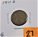 1911-D Lincoln Cent