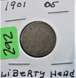 1901 Liberty Head V Nickel