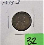 1913-S Lincoln Cent