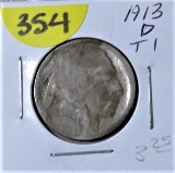 1913-D Buffalo Nickel