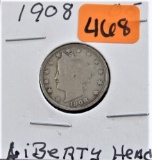 1908 Liberty Head V Nickel