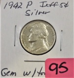 1942 Jefferson Nickel Silver